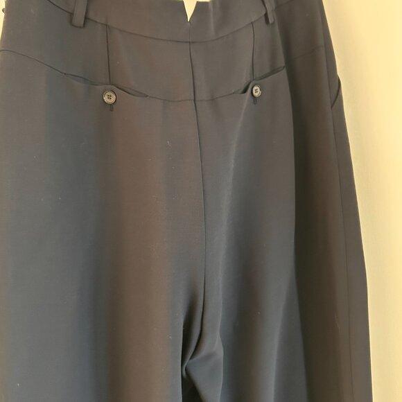 Apiece Apart wide leg navy trouser - Picture 9 of 10